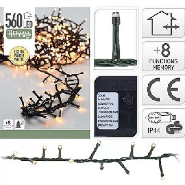 Decorative Lighting Clusterverlichting 560L Extra Warmwit> Kerstverlichting