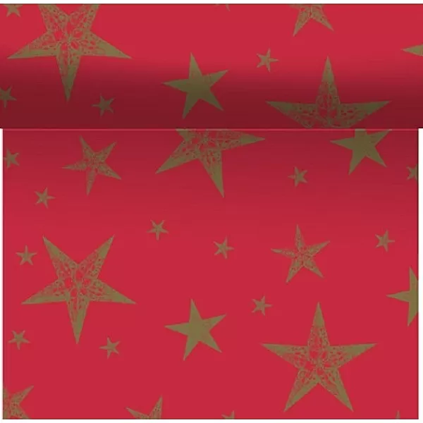 Duni 3-In-1 My Star Red cel 40 X 480> Kerst Tafeldecoratie