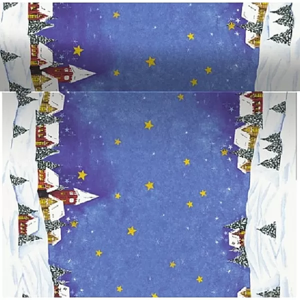 Duni 3-In-1 Snowscape cel 40 X 480> Kerst Tafeldecoratie