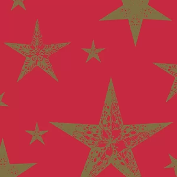 Duni Servetten My Star Red 3-Laags> Kerst Tafeldecoratie