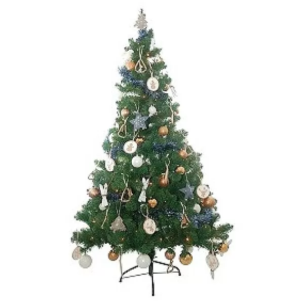 Everlands Kerstboom 180Cm Incl Decoratie Scandinavisch Stoer 2 Colli> Kunstkerstboom Zonder Verlichting