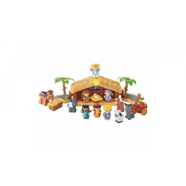 Fisher Price Little Peolple Kerststal Met Lichtgevende Engel> Kerststal