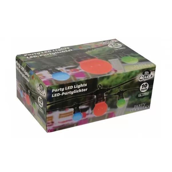 GETX Party Lichtslinger Met 10 Gekleurde Lampen 50X Led 7,25M> Kerstslingers