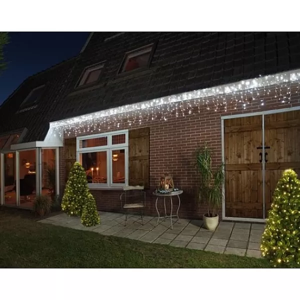 Christmas Decoration Ijspegelverlichting Wit Led 180L 360Cm> Kerstverlichting