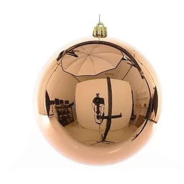 KSD Electrical Kerstbal Kunststof Glans 20Cm Amandel> Kerstballen