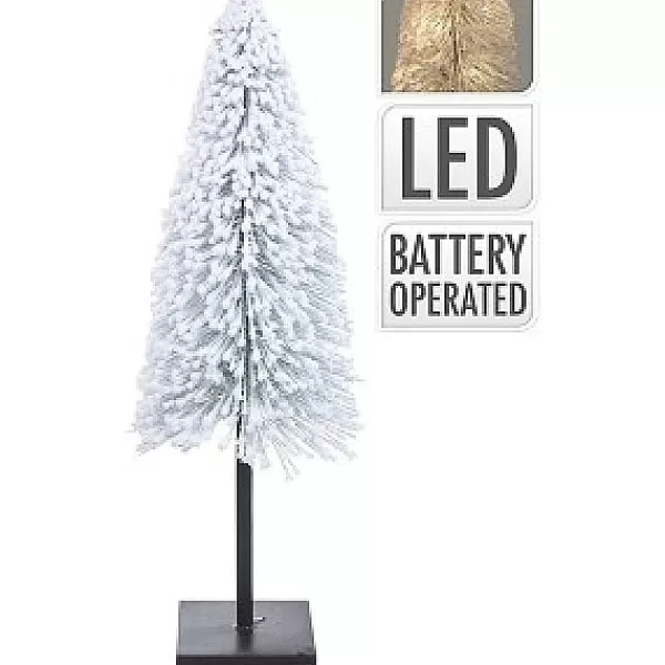 Snowflake Kerstboom Met Sneeuw En 15 Led Lampen> Kleine Kunstkerstboom