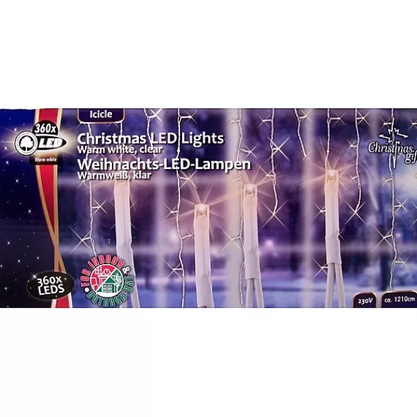 Christmas Gifts Kerstverlichting Ijspegels Wit 360 Leds> Kerstverlichting