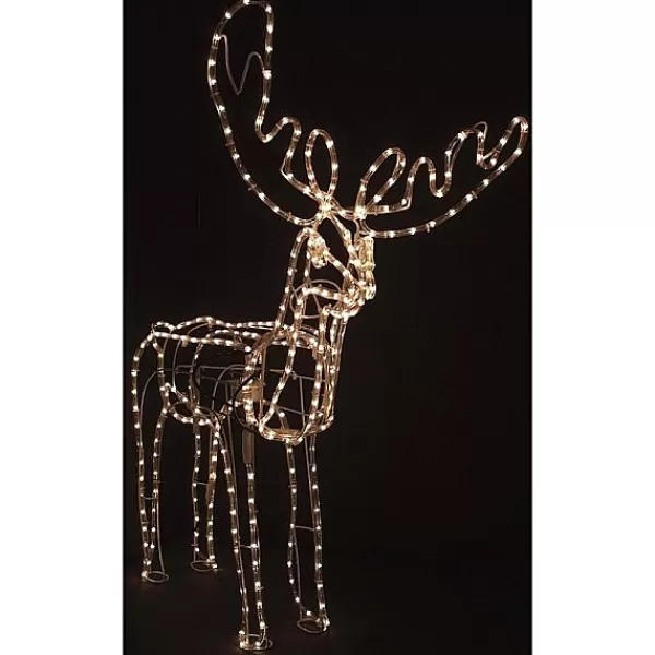 Decorative Lighting Lichtslang Rendier Met Bewegend Hoofd 117X109Cm> Kerstverlichting