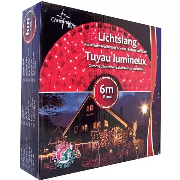 Christmas Gifts Lichtslang Rood 6 M> Kerstverlichting