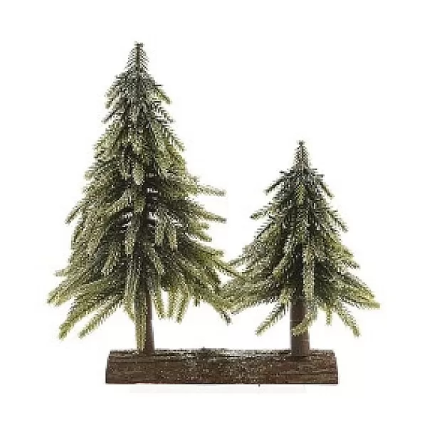 Decoris Miniboompjes Hout 28X16X28Cm Groen> Kleine Kunstkerstboom