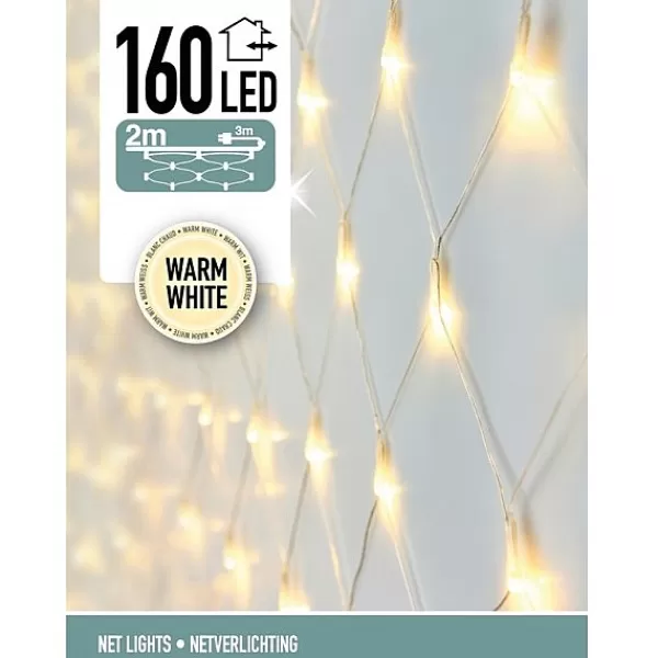 Decorative Lighting Netverlichting 160 Led'S 200 X 100 Cm Warm Wit> Kerstverlichting