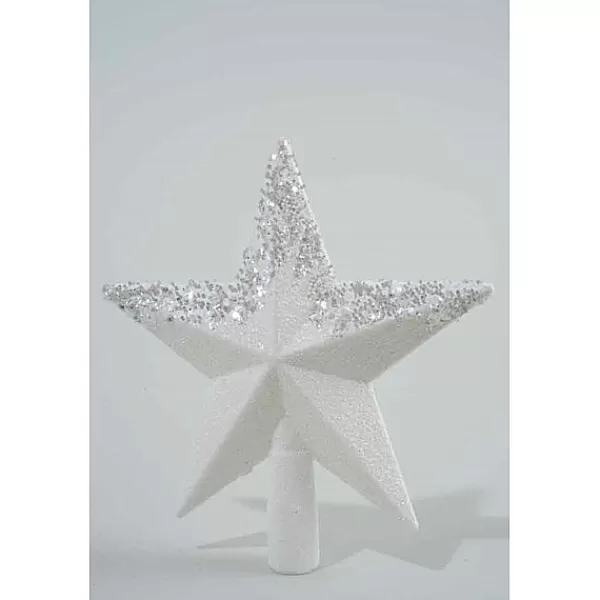 KSD Electrical Onbreekbare Piek Wit Glitter/Flitter> Kerstballen