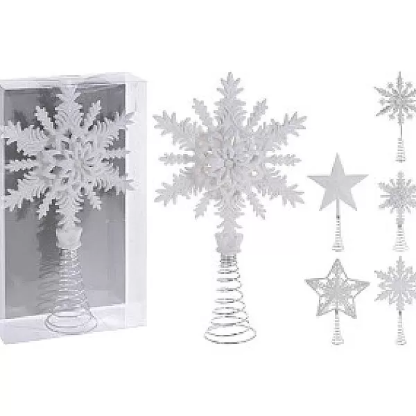 Christmas Decoration Piek Glitter 20Cm Wit Assorti> Piek