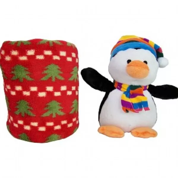 Christmas Gifts Pluche Pinguin Met Deken> Kerst Pluche