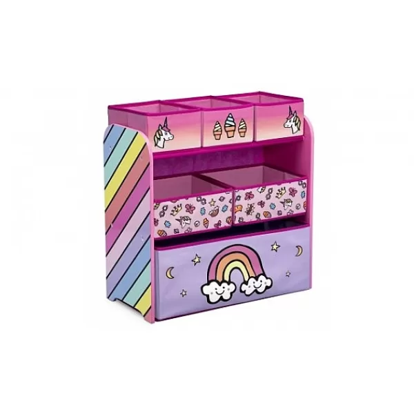 Delta Children Rainbow Dreams Eenhoorn Tb83402Rd Houten Speelgoed Opbergkast> Houten Speelgoed Opbergkast