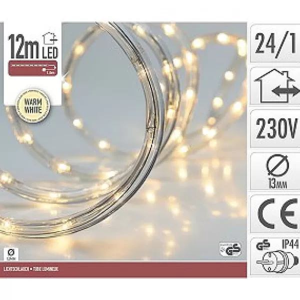 Snowflake Slangverlichting Led 12Mtr Warmwit> Kerstverlichting