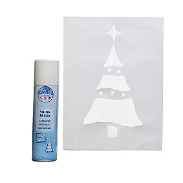 Christmas Snow Sneeuwspray Met Sjablonen 150Ml Wit> Spuitsneeuw