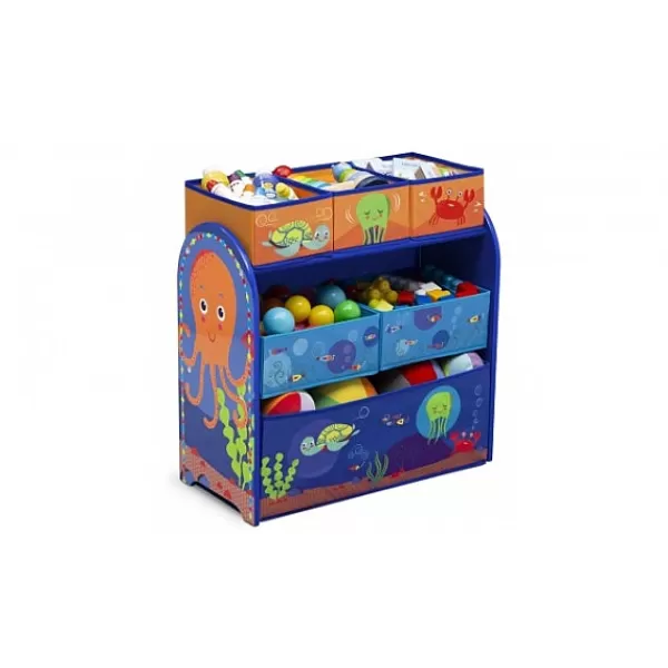 Delta Children Tommy Turtle Ocean Adventures Tb83402Ta Houten Speelgoed Opbergkast> Houten Speelgoed Opbergkast